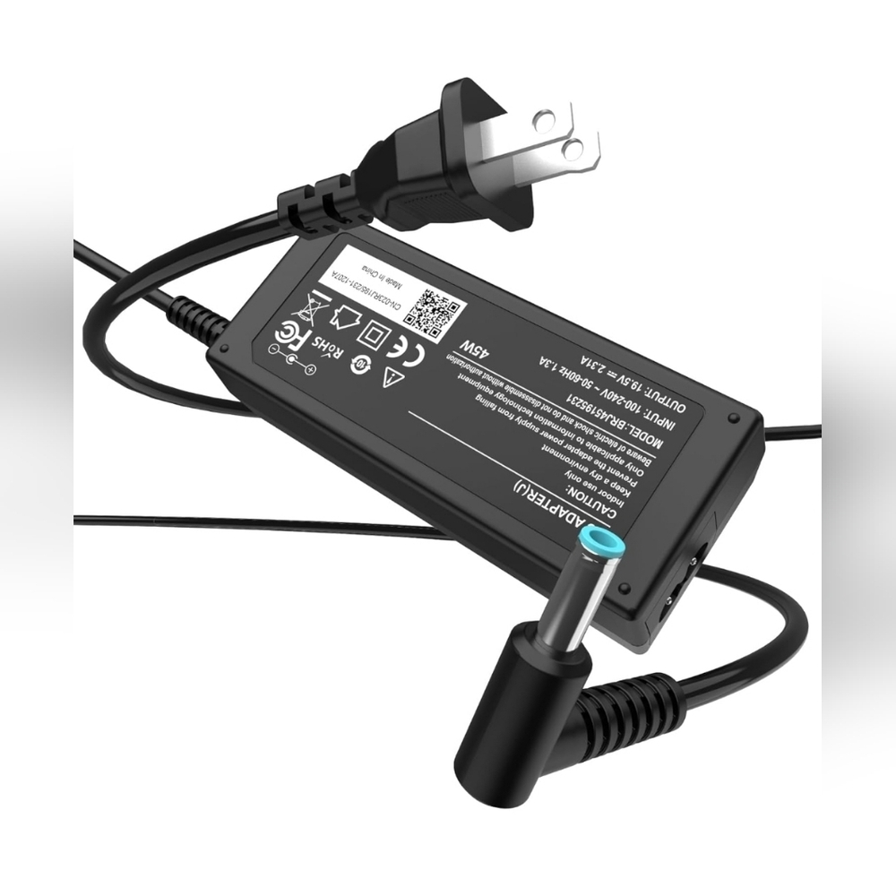 45W Laptop Charger AC Adapter Blue Tip 4.5mm for HP Pavilion Stream Envy ProBook